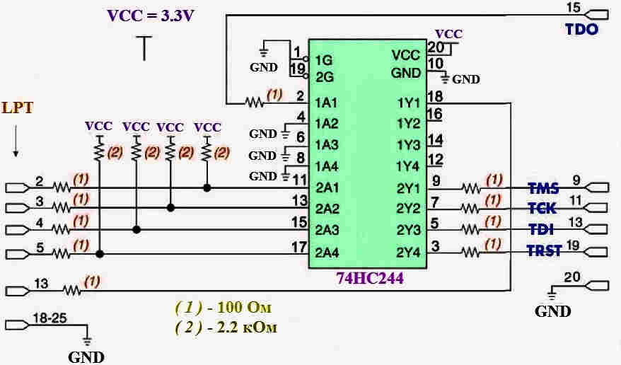 JTAG ICE, программатор